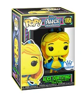 FUNKO POP! DISNEY: ALICE IN WONDERLAND [70TH ANNIVERSARY] - ALICE [CURTSYING - BLACK LIGHT GLOW] **FUNKO SHOP EXCLUSIVE** #1058