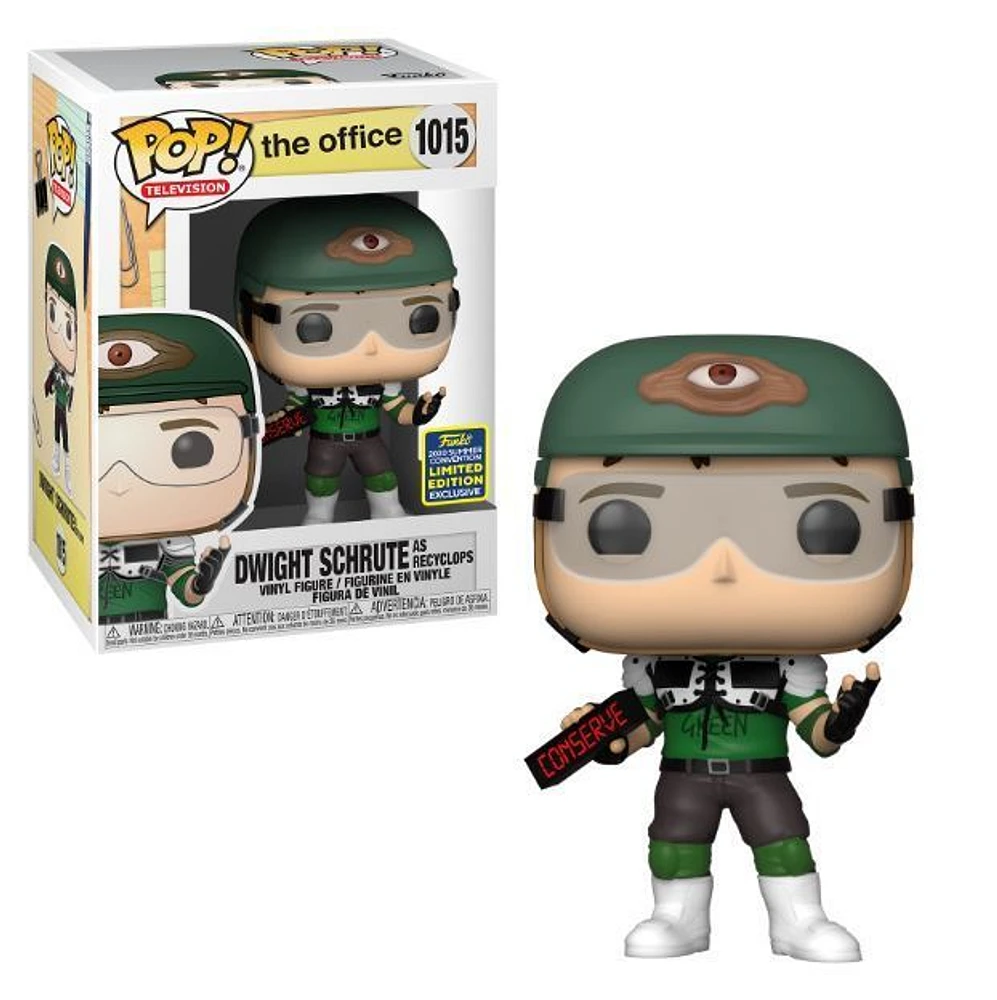 Funko Pop! Television: The Office - Dwight as Recyclops 2.0 SDCC Shared Sticker 2020