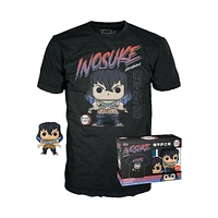 Funko Pop! and Tee: Demon Slayer Inosuke Hashibira Unmasked (Small - XXL) EB GAME EXCLUSIVE