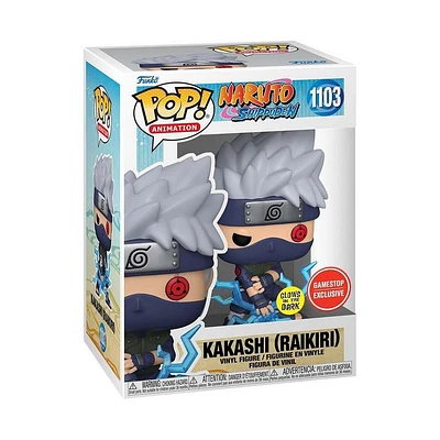 Funko Pop! Animation: Naruto - Kakashi (RAIKIRI) [GAMESTOP EXCLUSIVE] Glow in the Dark #1103
