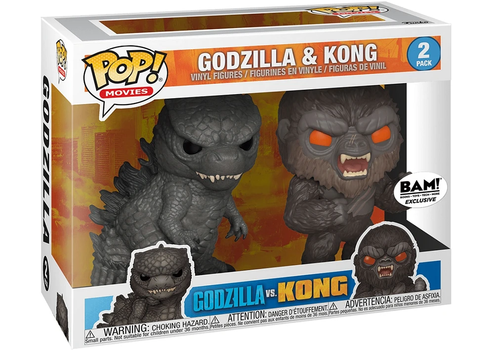 Funko Pop! Movies: Godzilla Vs. Kong - Godzilla & Kong 2pk [BAM! Exclusive]