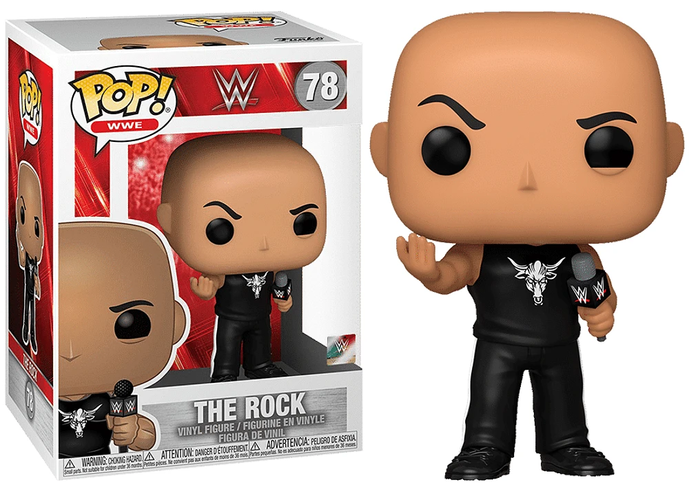FUNKO POP! WWE - THE ROCK [ON MICROPHONE] #78