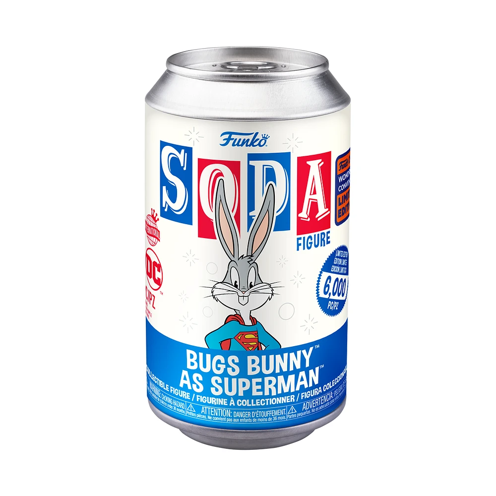 BUGS BUNNY AS SUPERMAN FUNKO SODA VINYL [WONDROUS CON EXCLUSIVE] [MYPOPS EXCLUSIVE]