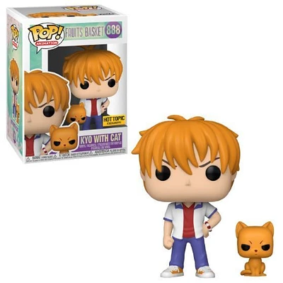 FUNKO POP! ANIMATION: FRUITS BASKET - KYO WITH CAT **HOT TOPIC EXCLUSIVE** #888
