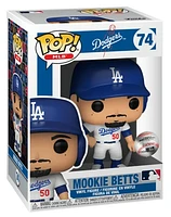 FUNKO POP! MLB: LOS ANGELES DODGERS [L.A.] - MOOKIE BETTS [WHITE HOME JERSEY] #74