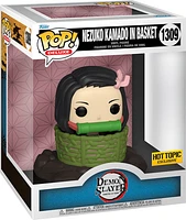 FUNKO POP! DELUXE ANIMATION: DEMON SLAYER - 6" NEZUKO KAMADO IN BASKET **HOT TOPIC EXCLUSIVE** #1309