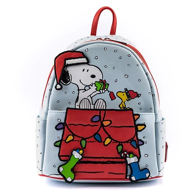 LOUNGEFLY PEANUTS Snoopy And Woodstock Glow In The Dark Loungefly Mini Backpack