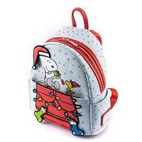 LOUNGEFLY PEANUTS Snoopy And Woodstock Glow In The Dark Loungefly Mini Backpack
