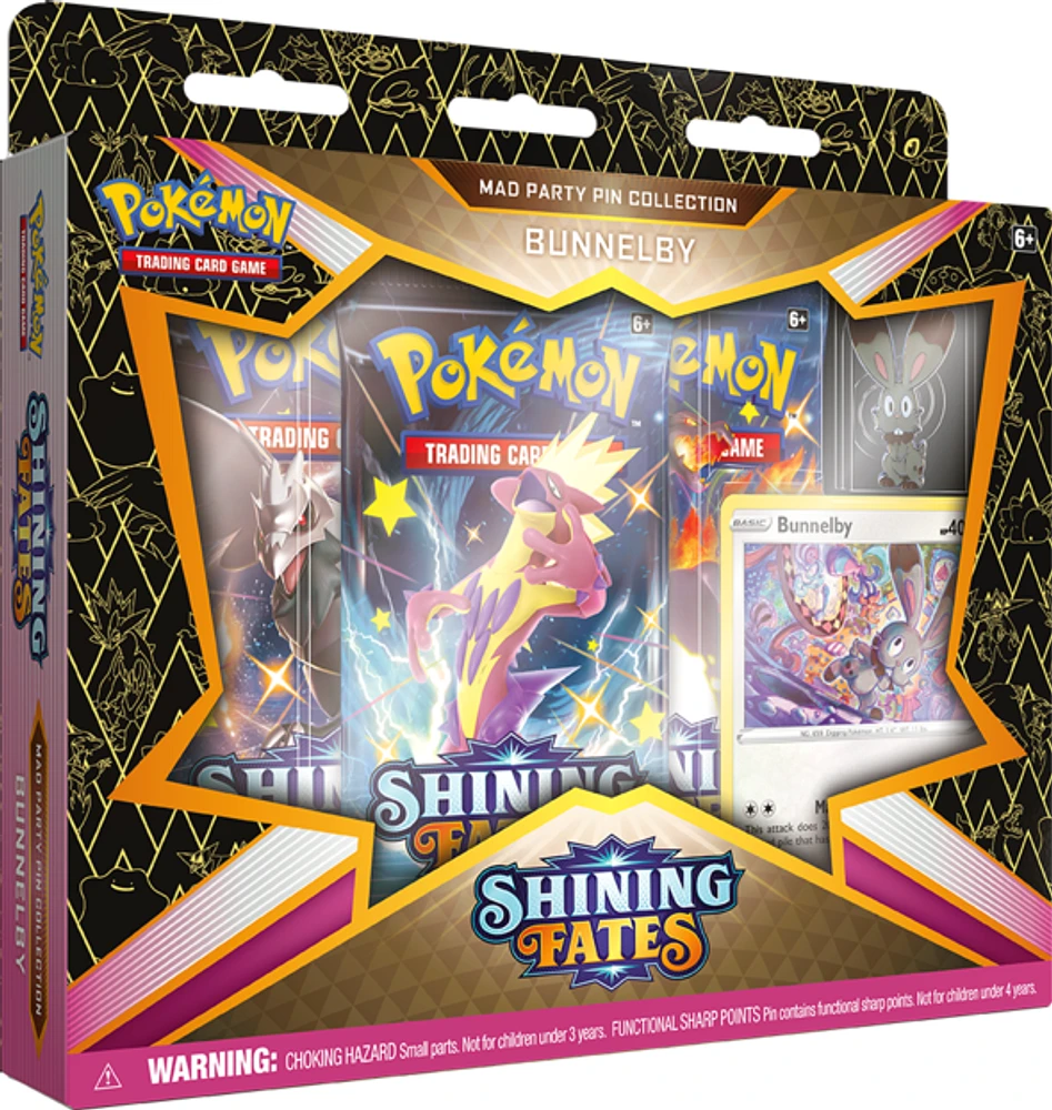 POKEMON - SHINING FATES - MAD PARTY PIN COLLECTION
