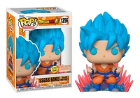 FUNKO POP! ANIMATION: DRAGON BALL SUPER [DBS] - SUPER SAIYAN GOD SUPER SAIYAN [SSGSS] GOKU [KAIO-KEN TIMES TWENTY] - [GITD] **BOXLUNCH EXCLUSIVE**#1256