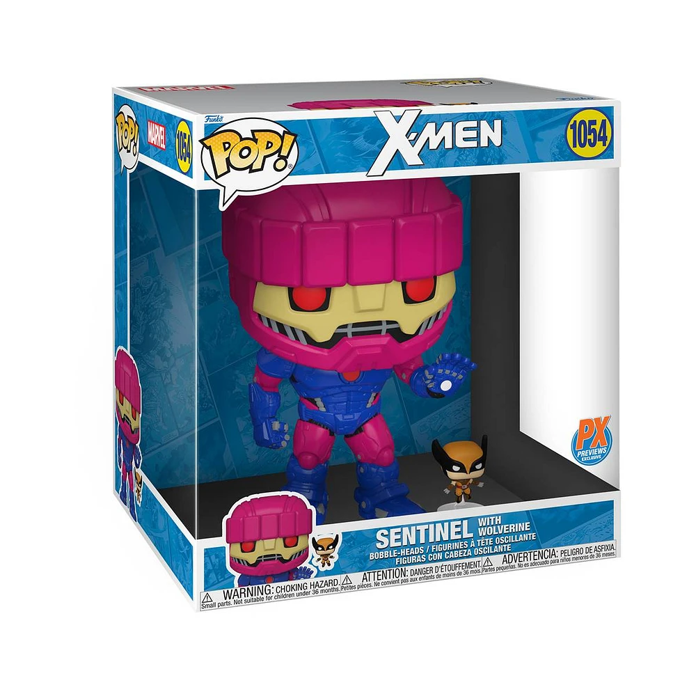 Funko Pop Marvel X-MEN SENTINEL with WOLVERINE 10" PREVIEWS EXCLUSIVE IN STORE SPECIAL