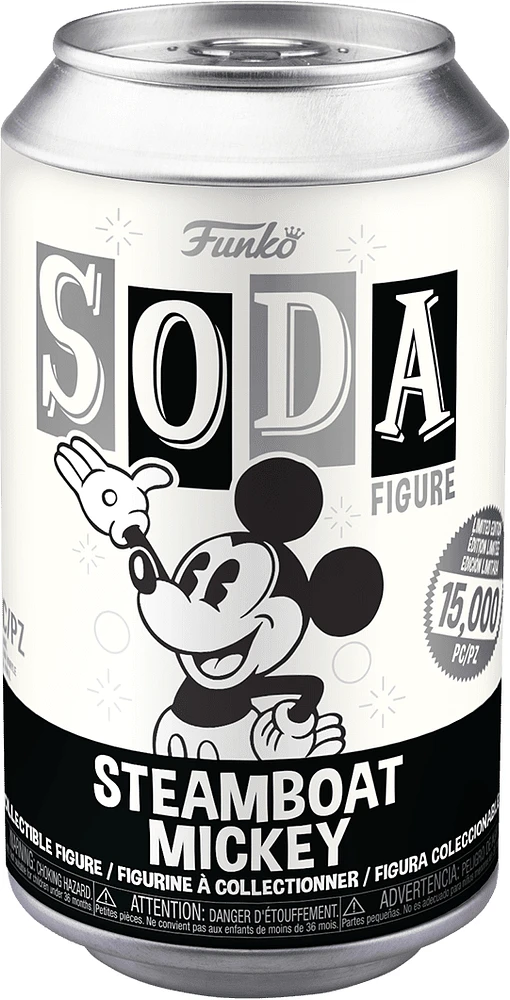 FUNKO SODA! DISNEY: MICKEY MOUSE - STEAMBOAT MICKEY **SEALED CAN**