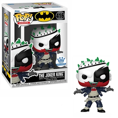 FUNKO POP! HEROES [DC]: BATMAN - THE JOKER KING **FUNKO SHOP EXCLUSIVE** #416