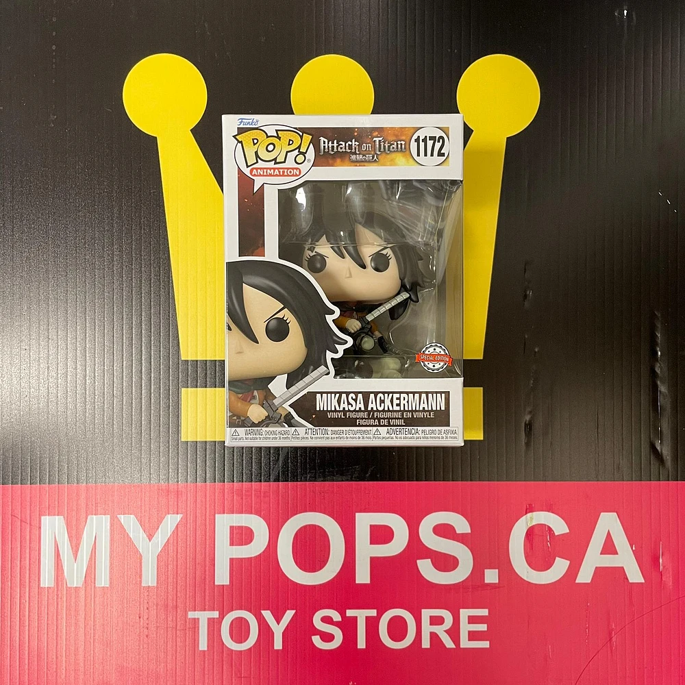 Funko Pop! Anime: Attack On Titan - Mikasa Ackermann (Posed) #1172 [Special Edition]