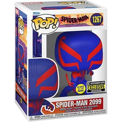 Funko Pop! MARVEL SPIDER-VERSE SPIDER-MAN 2099 #1267 *GLOW* [EE EXCLUSIVE]