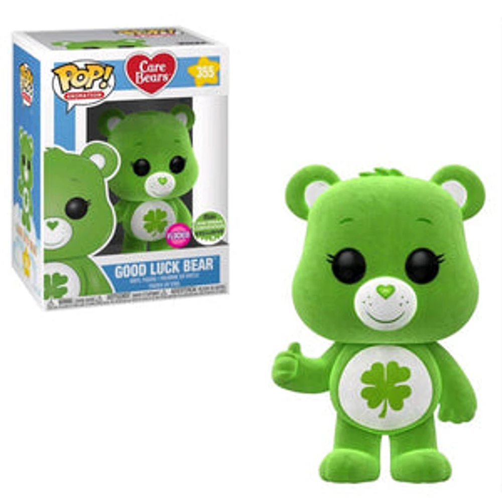 Funko Pop! Animation: Care Bears - Good Luck Bear *Flocked* *Spring Convention*