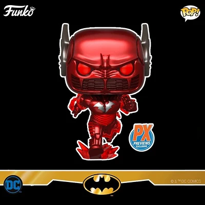 Funko Pop! DC: Batman 80 Years Anniversary - Red Death Batman (Metallic) #283 [PX Previews Exclusive]