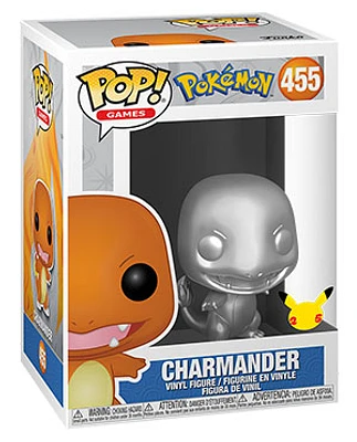 Funko Pop! Games: Pokemon - Charmander (Metallic Silver) #455