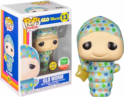 Funko Pop! Retro Toys GLO WORM Glow in the dark *FUNKO SHOP EXCLUSIVE* #13