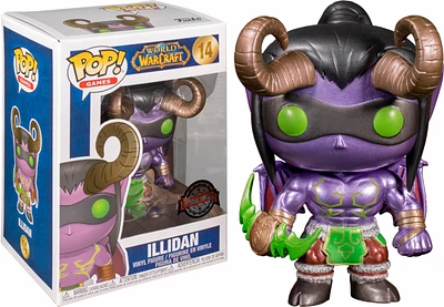 Funko Pop Games METALLIC ILLIDAN WARCRAFT #14 SPECIAL EDITION