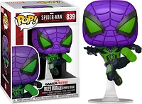 Funko Pop! Marvel Spider-Man Miles Morales Game Metallic Purple Reign #839