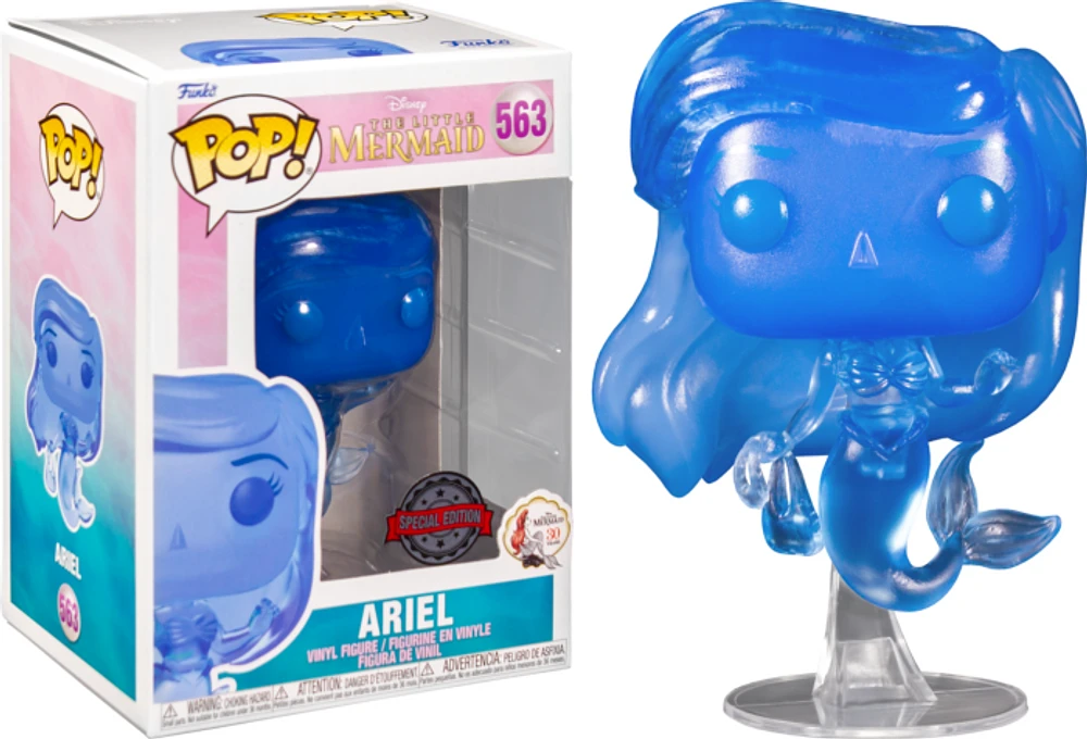 Funko Pop! Disney: The Little Mermaid - Ariel with Bag (Translucent Blue) #563 [Special Edition]