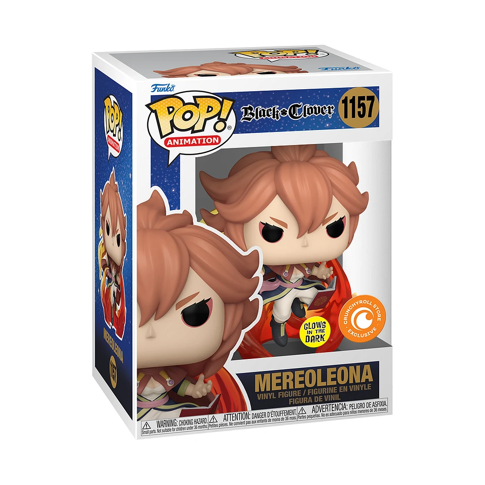 FUNKO POP! BLACK CLOVER MEREOLEONA WITH FLAME FISTS **CR EXCLUSIVE** #1157