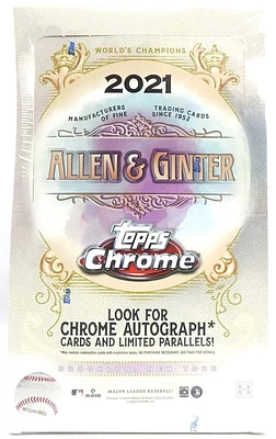 2021 TOPPS ALLEN & GINTER CHROME BASEBALL HOBBY BOX *FREE SHIPPING*