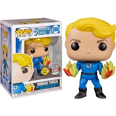 Funko Pop! Marvel: Fantastic Four - Human Torch *GITD* *Specialty Series*