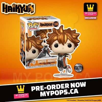 Funko Pop! Anime: Haikyu!! - Shoyo Hinata (Metallic) #1388 [MyPops Exclusive]