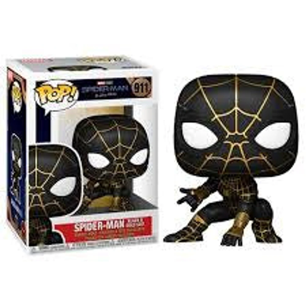 Funko Pop! Marvel: No Way Home Spider-Man #911 Black and Gold Suit