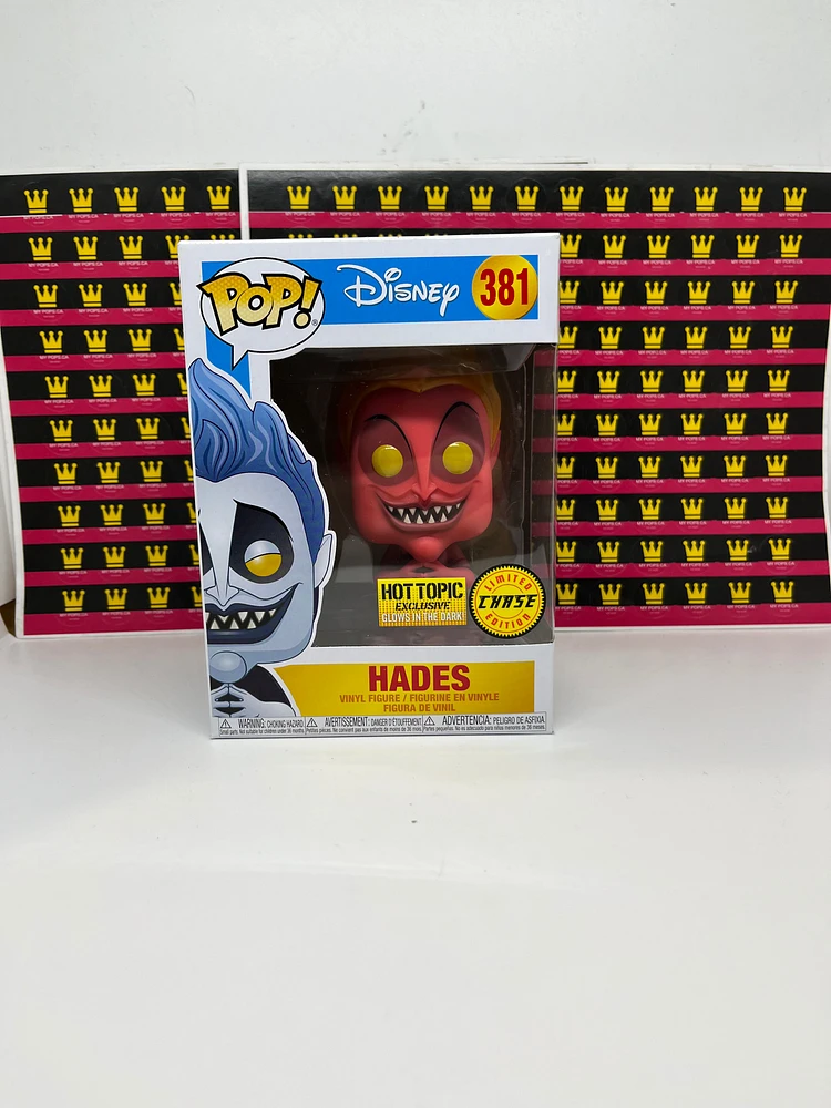 FUNKO POP! DISNEY HADES CHASE GLOW GITD #381 [HOT TOPIC]