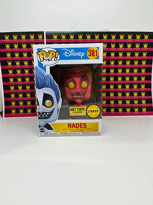 FUNKO POP! DISNEY HADES CHASE GLOW GITD #381 [HOT TOPIC]