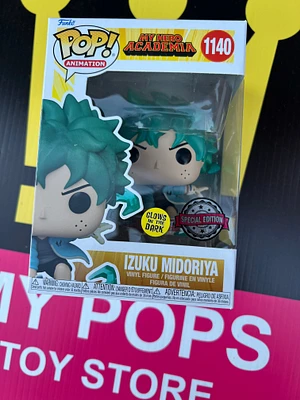 FUNKO POP! ANIMATION: MY HERO ACADEMIA -  DEKU IZUKU MIDORIYA GLOW IN THE DARK  #1140 [SPECIAL EDITION EXCLUSIVE]