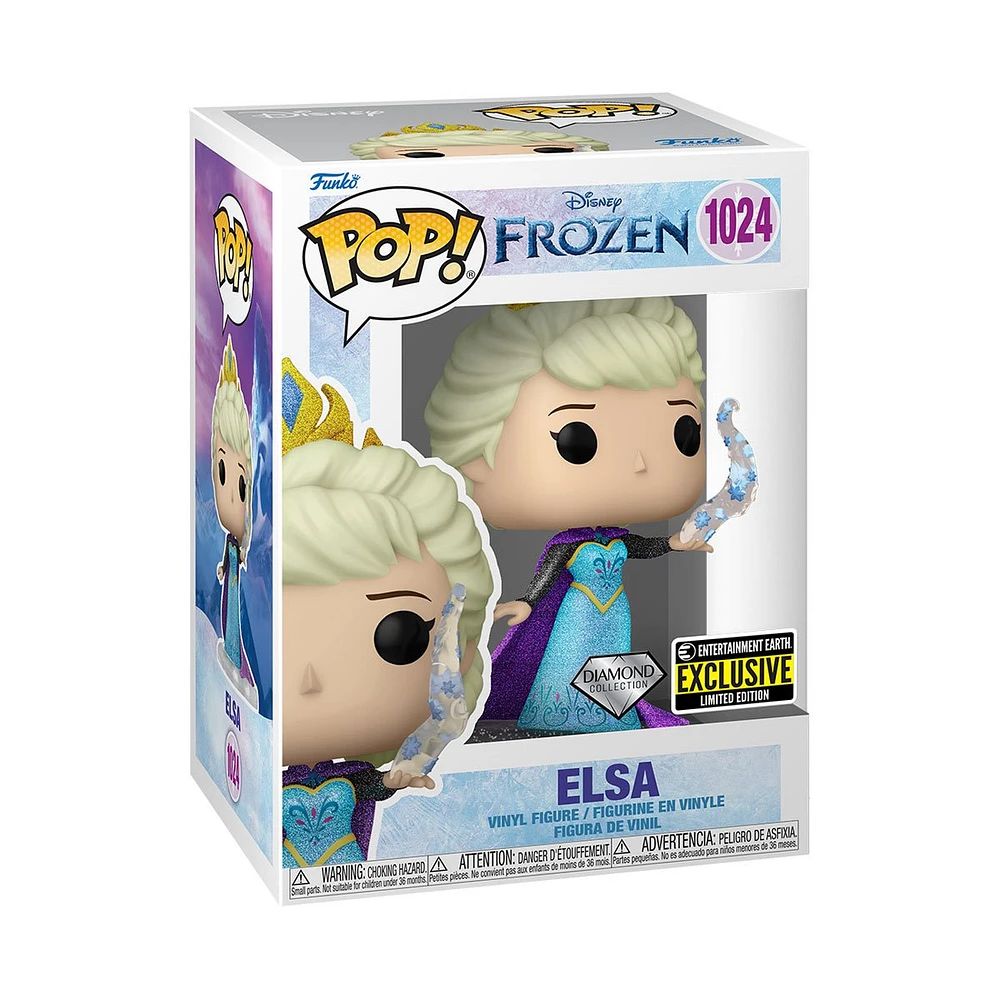 FUNKO POP! DISNEY 100 ELSA DIAMOND GLITTER [EE EXCLUSIVE] #1024