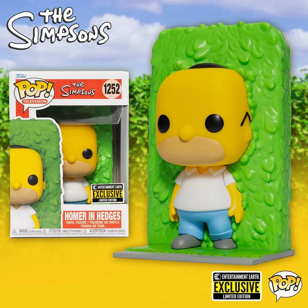 FUNKO POP! SIMPSONS HOMER IN HEDGES *EE EXCLUSIVE** #1252