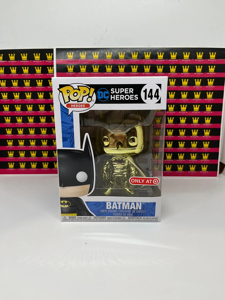 FUNKO POP! DC HEROES BATMAN YELLOW CHROME #144 [TARGET EXCLUSIVE]