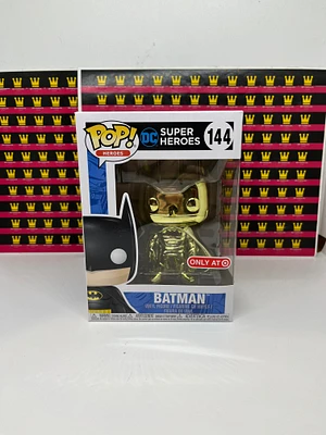 FUNKO POP! DC HEROES BATMAN YELLOW CHROME #144 [TARGET EXCLUSIVE]