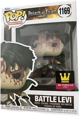 FUNKO POP! ANIMATION: ATTACK ON TITAN [A.O.T.] - BATTLE LEVI #1169 [MYPOPS EXCLUSIVE]