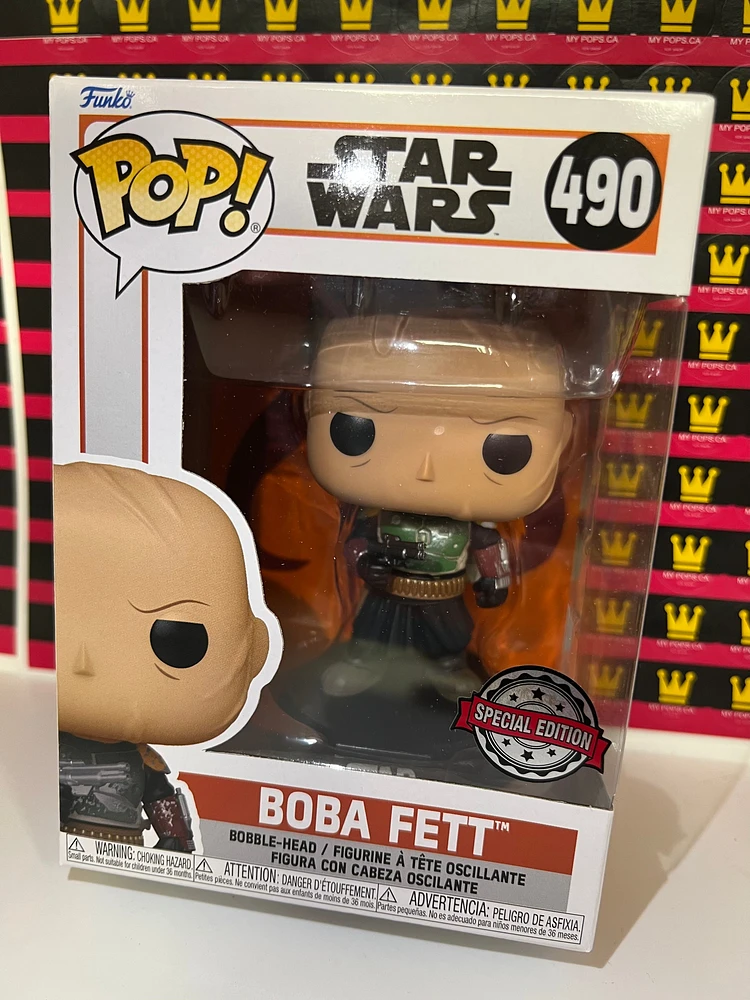 FUNKO POP! STAR WARS - MANDALORIAN BOBA FETT UNMASKED #490