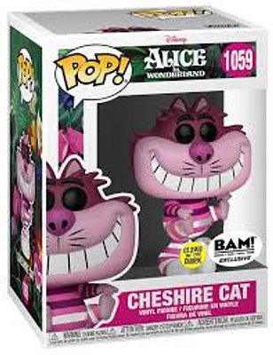 FUNKO POP! DISNEY: ALICE IN WONDERLAND [70TH ANNIVERSARY] - CHESHIRE CAT #1059 GLOW IN THE DARK [BAM EXCLUSIVE]