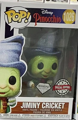 Funko Pop! Disney Pinocchio #1026 Jiminy Cricket DIAMOND SPECIAL EDITION
