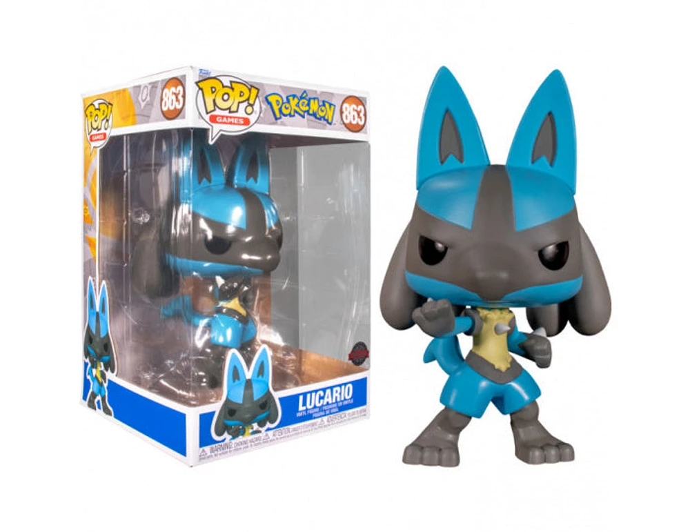 Funko Pop! Games: Pokemon - Jumbo 10" Lucario #863 [Special Edition]