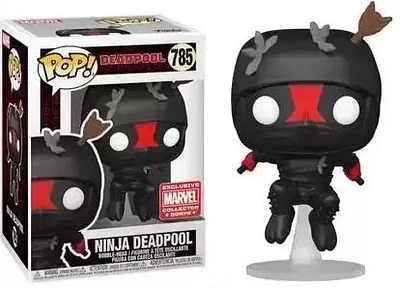 Funko Pop! MARVEL NINJA DEADPOOL [MARVEL COLLECTOR CORPS Exclusive] #785