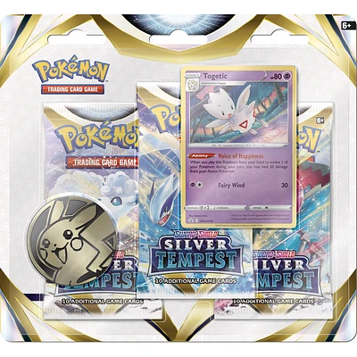 Pokemon TCG: Sword & Shield - Silver Tempest 3pc Blister Pack