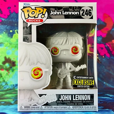 Funko Pop! John Lennon with Psychedelic Shades Entertainment Earth Exclusive #246