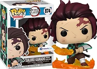**CHASE & COMMON COMBO** FUNKO POP! ANIMATION: DEMON SLAYER - TANJIRO KAMADO [HINOKAMI KAGURA DANCE / BREATH OF THE SUN] **GALACTIC TOYS EXCLUSIVE** #874