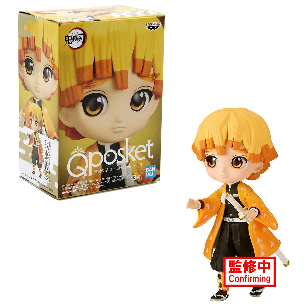 BANPRESTO DEMON SLAYER KIMETSU NO YAIBA QPOSKET MINI ZENITSU AGATSUMA VOL 6
