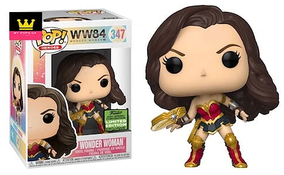 Funko Pop! WW84 Wonder Woman with Tiara Boomerang (Metallic) **2021 ECCC SPRING CON EXCL** #347