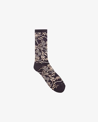 Obey Mushroom Socks | Dark Navy Multi